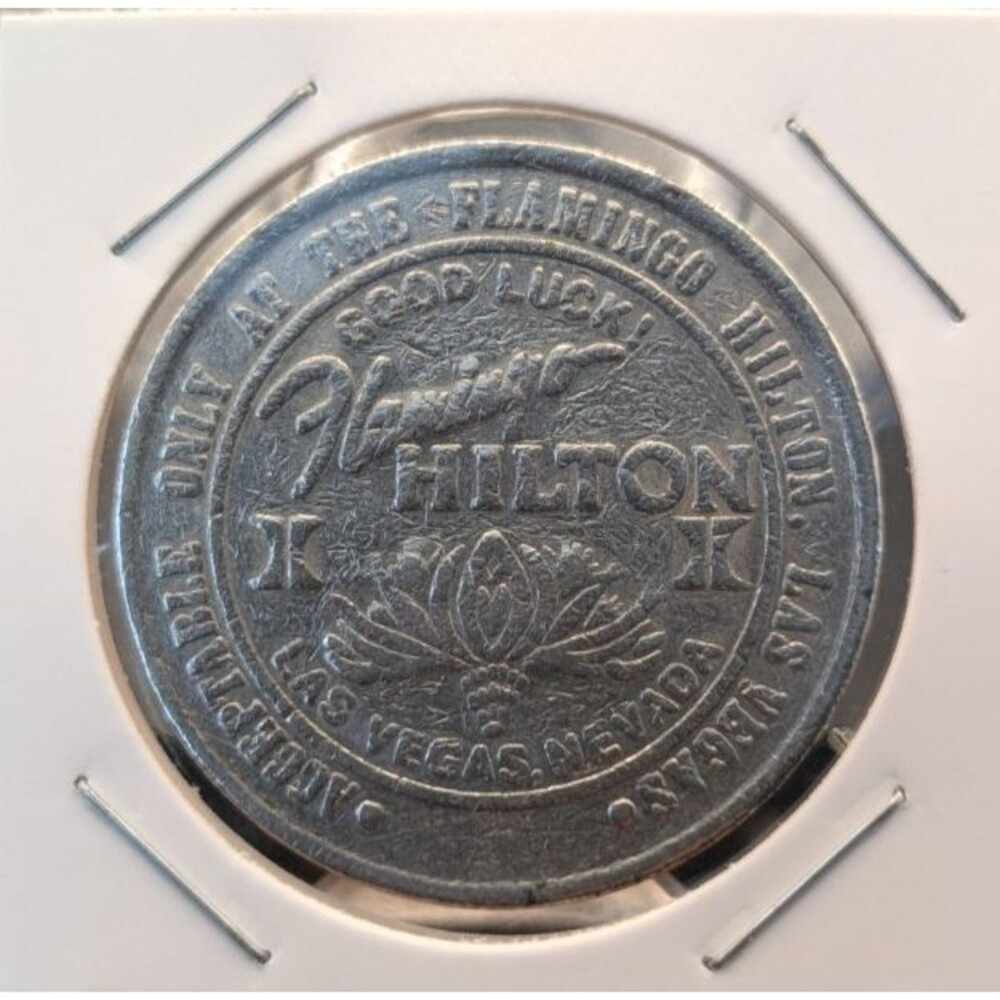 Flamingo Hilton $1 Gaming Token • Las Vegas Nevada • Casino Collectible